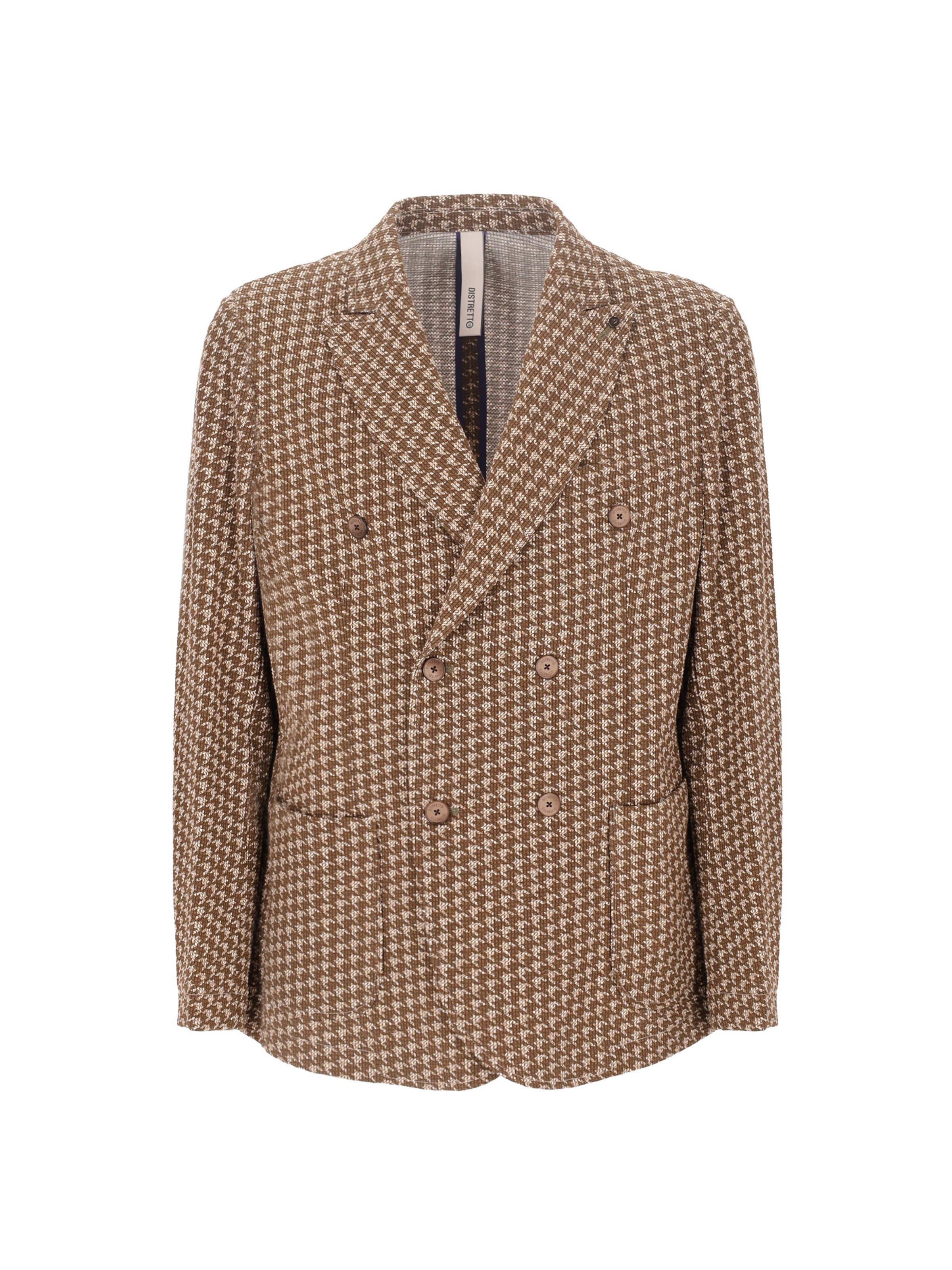 Distretto12 Sakko 'Dub' in beige / braun, Produktansicht