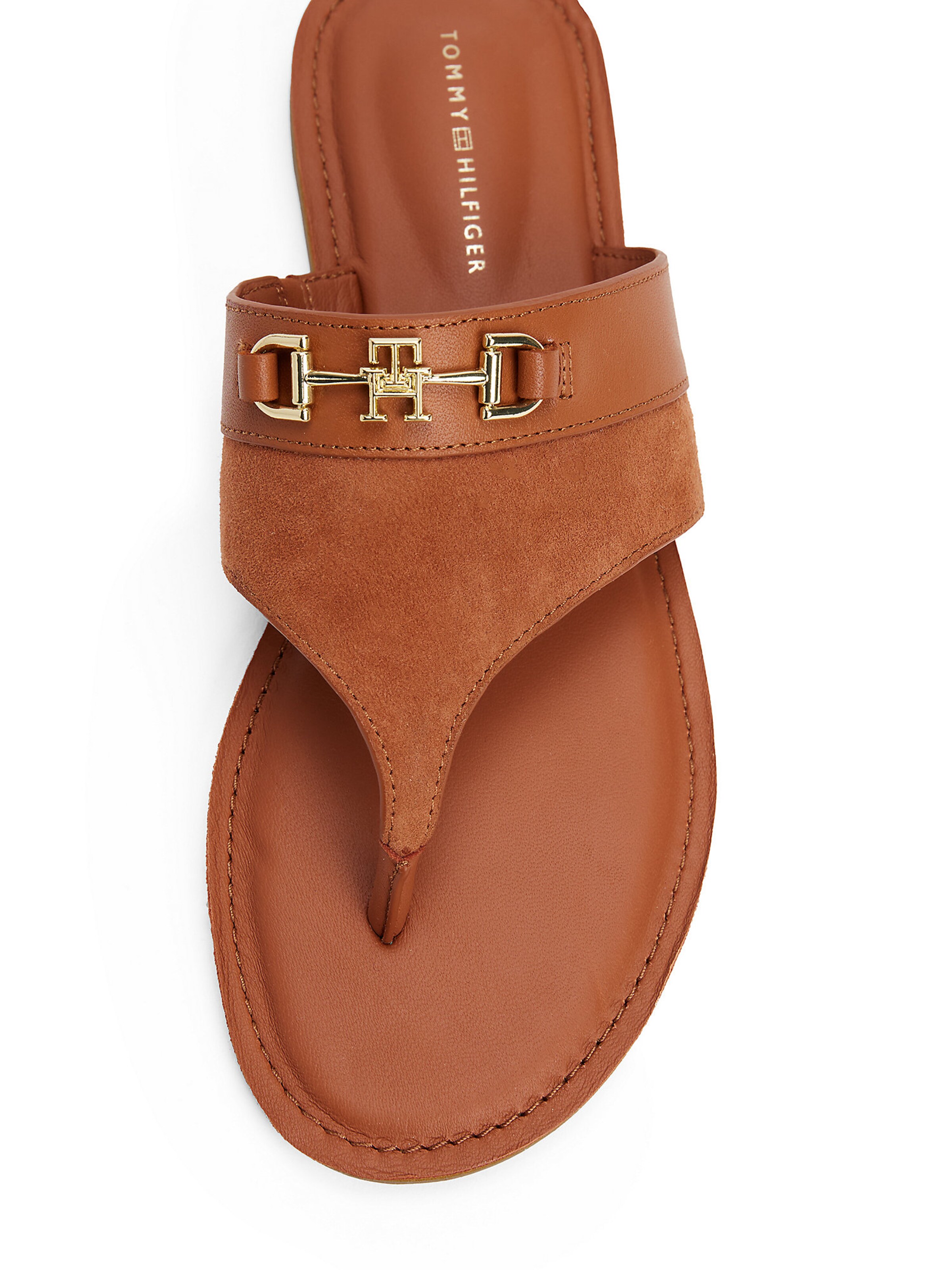 TOMMY HILFIGER Zehentrenner in Braun