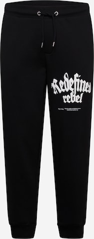 Redefined Rebel Tapered Hose 'Jad' in Schwarz: predná strana