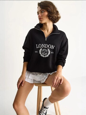 Sweat-shirt Bianco Lucci en noir