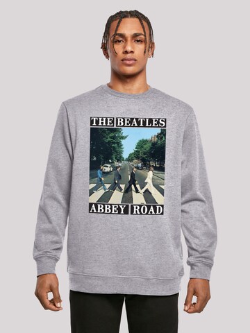 Sweat-shirt 'The Beatles Band Abbey Road' F4NT4STIC en gris : devant