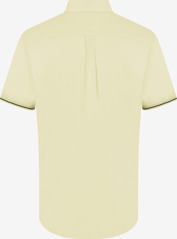 DENIM CULTURE - Ajuste regular Camisa 'GUIDO' en amarillo