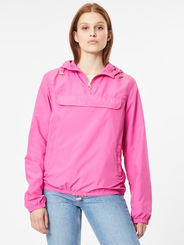 Urban Classics Between-Season Jacket in Pink: front