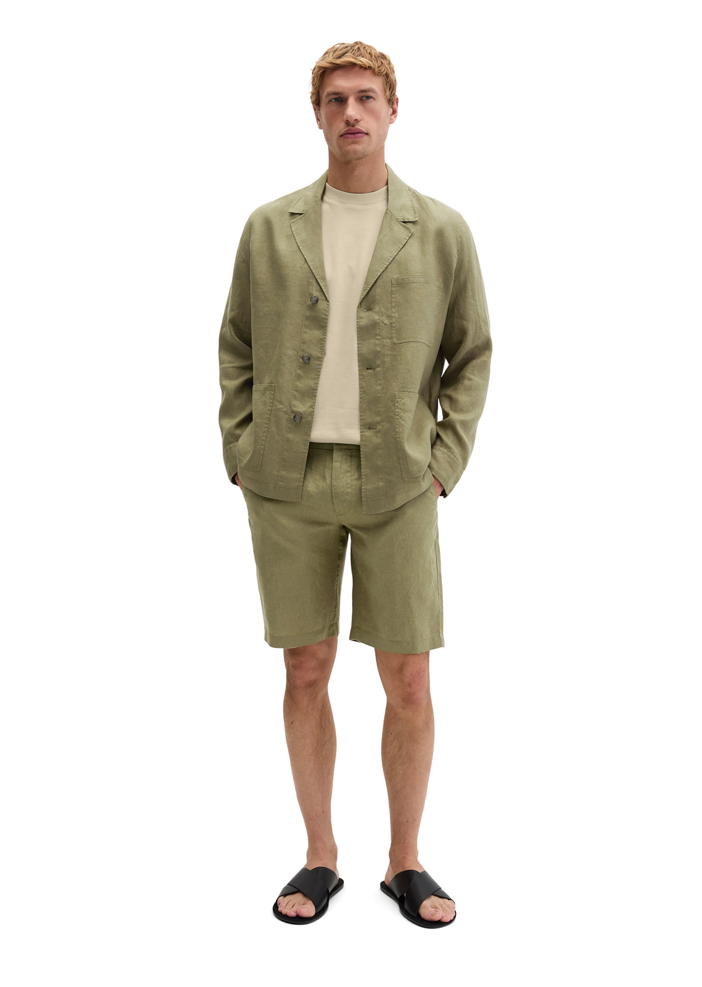 Fit confort Veste de costume Marc O'Polo en vert