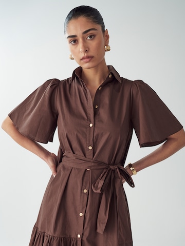 Willa Blousejurk 'Bea' in Bruin