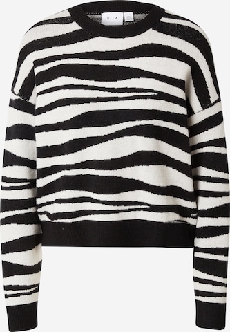 VILA Sweater 'RIL' in Black: front