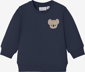 NAME IT Sweatshirt 'BANUS' i blå: framsida