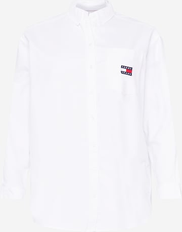 Tommy Jeans Curve Blouse in White: front
