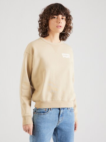 LEVI'S ® Sweatshirt 'Graphic Heritage Crew' in Beige: front