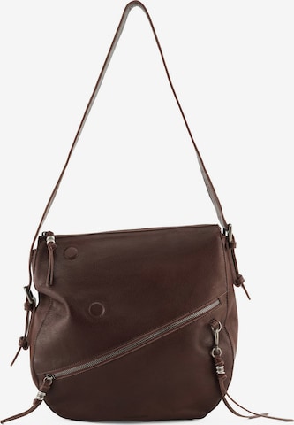 FREDsBRUDER Umhängetasche 'My Forever Friend' in Braun: Vorderseite