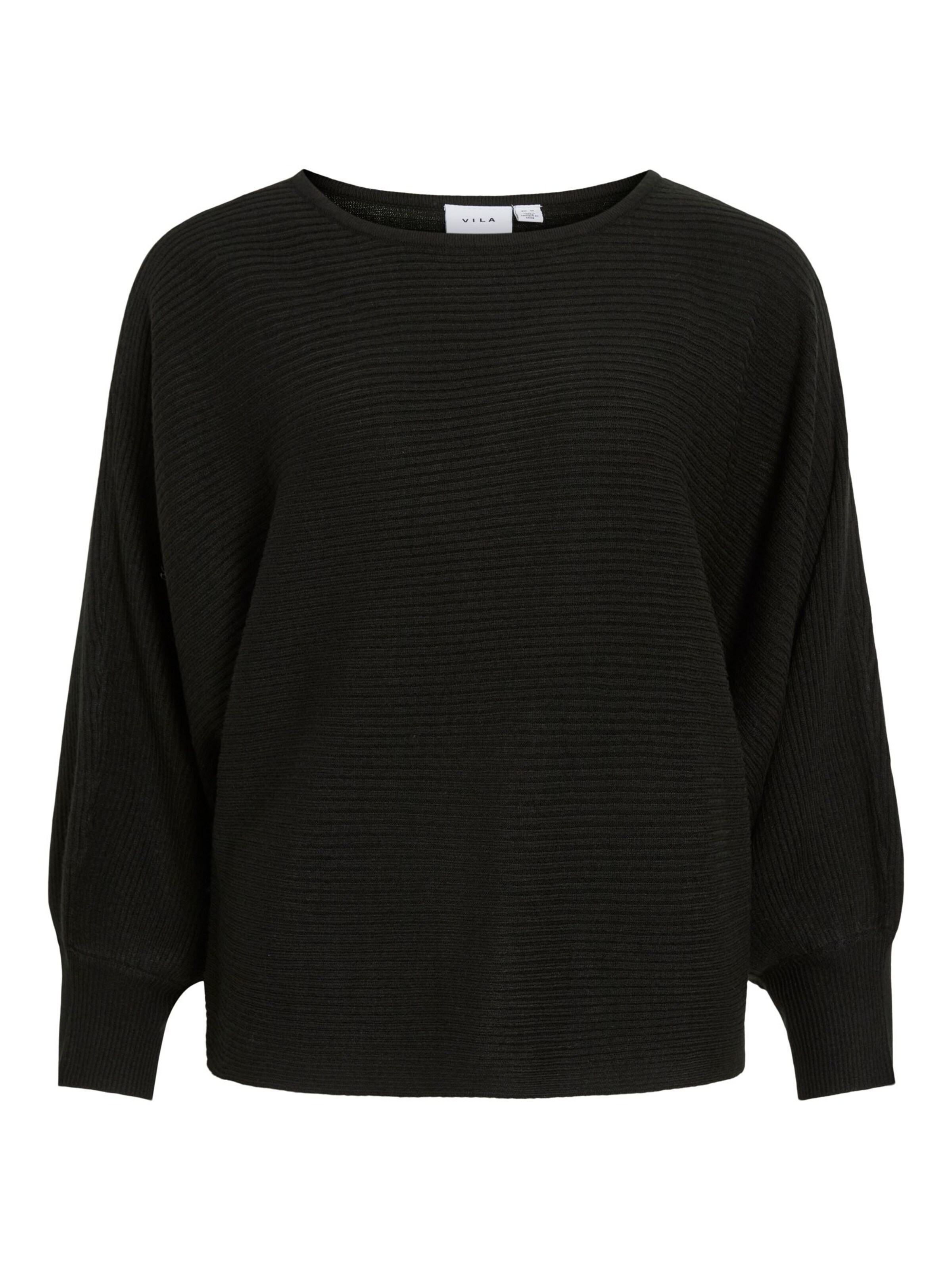 VILA Pull-over en noir, Vue avec produit