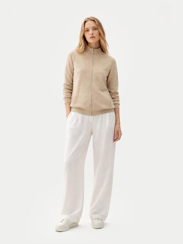 Cardigan 'Women's Essential Cashmere Full-Zip Cardigan' GOBI Cashmere en beige