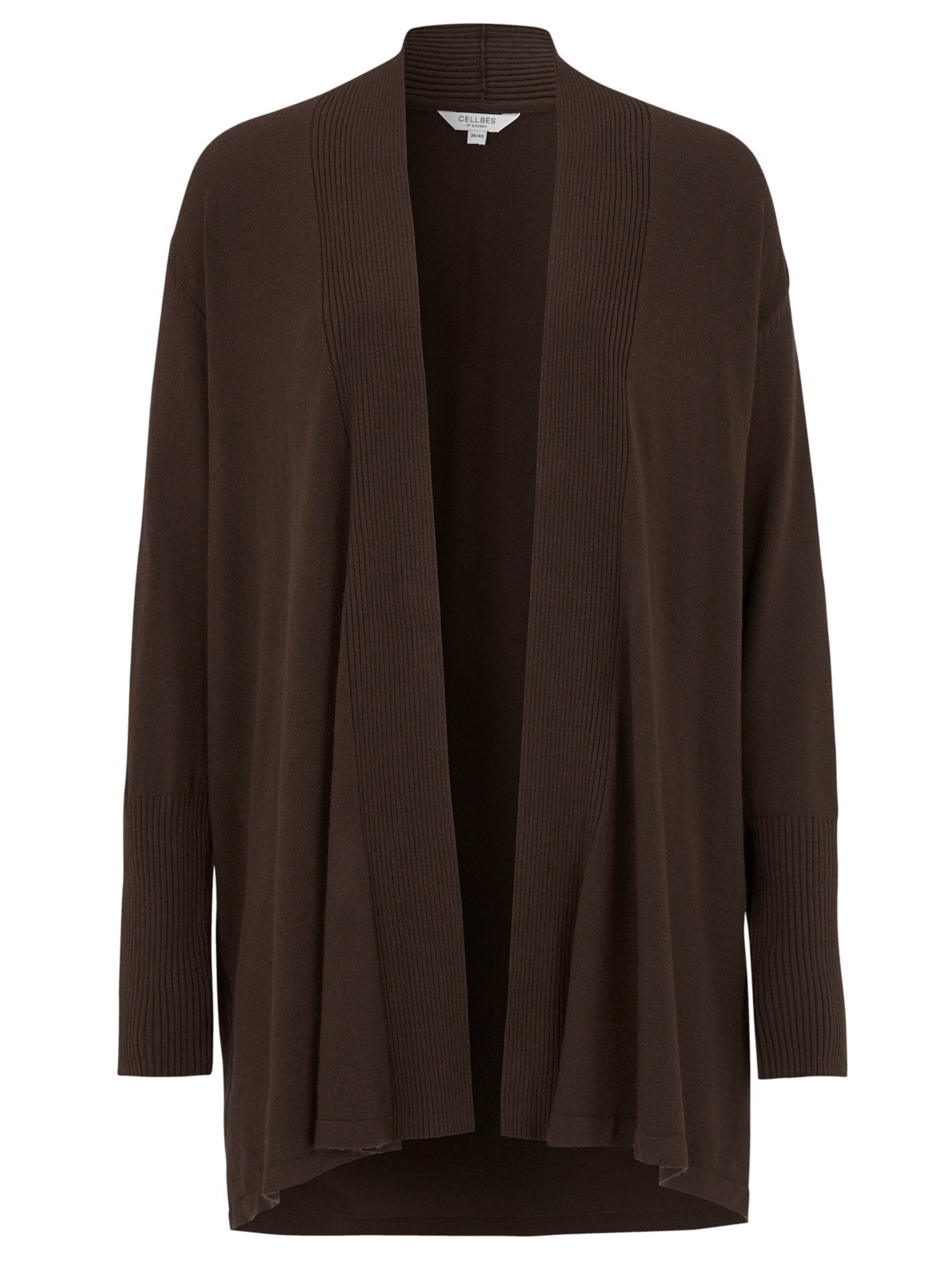 Cellbes of Sweden Knit cardigan in Brown: front