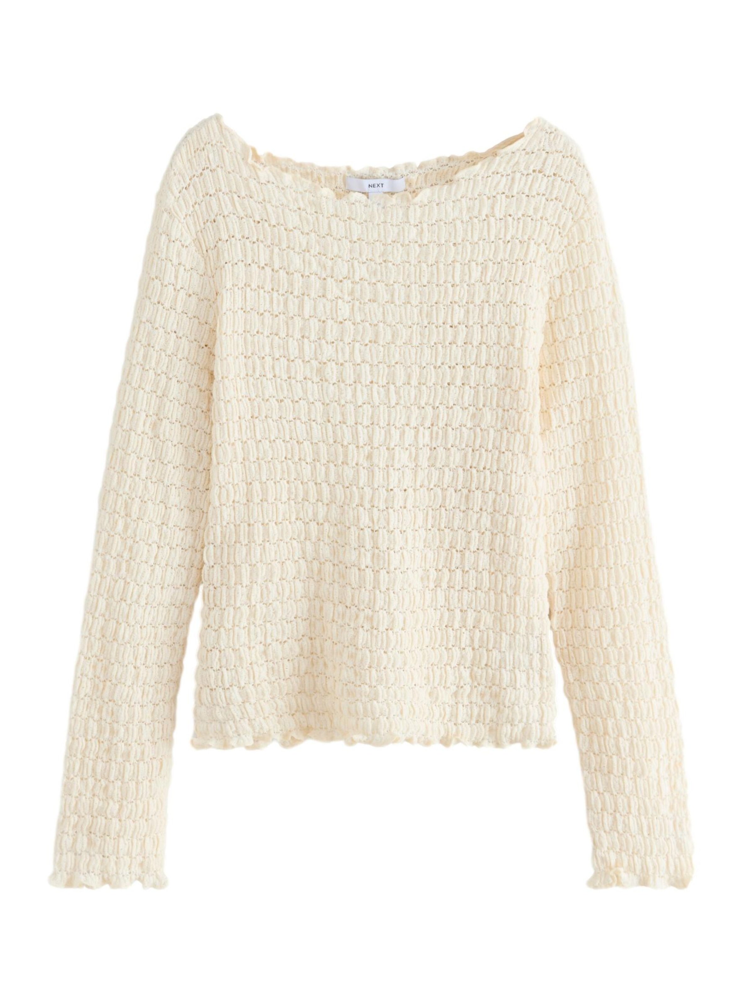 Next Pulóver - bézs: elől