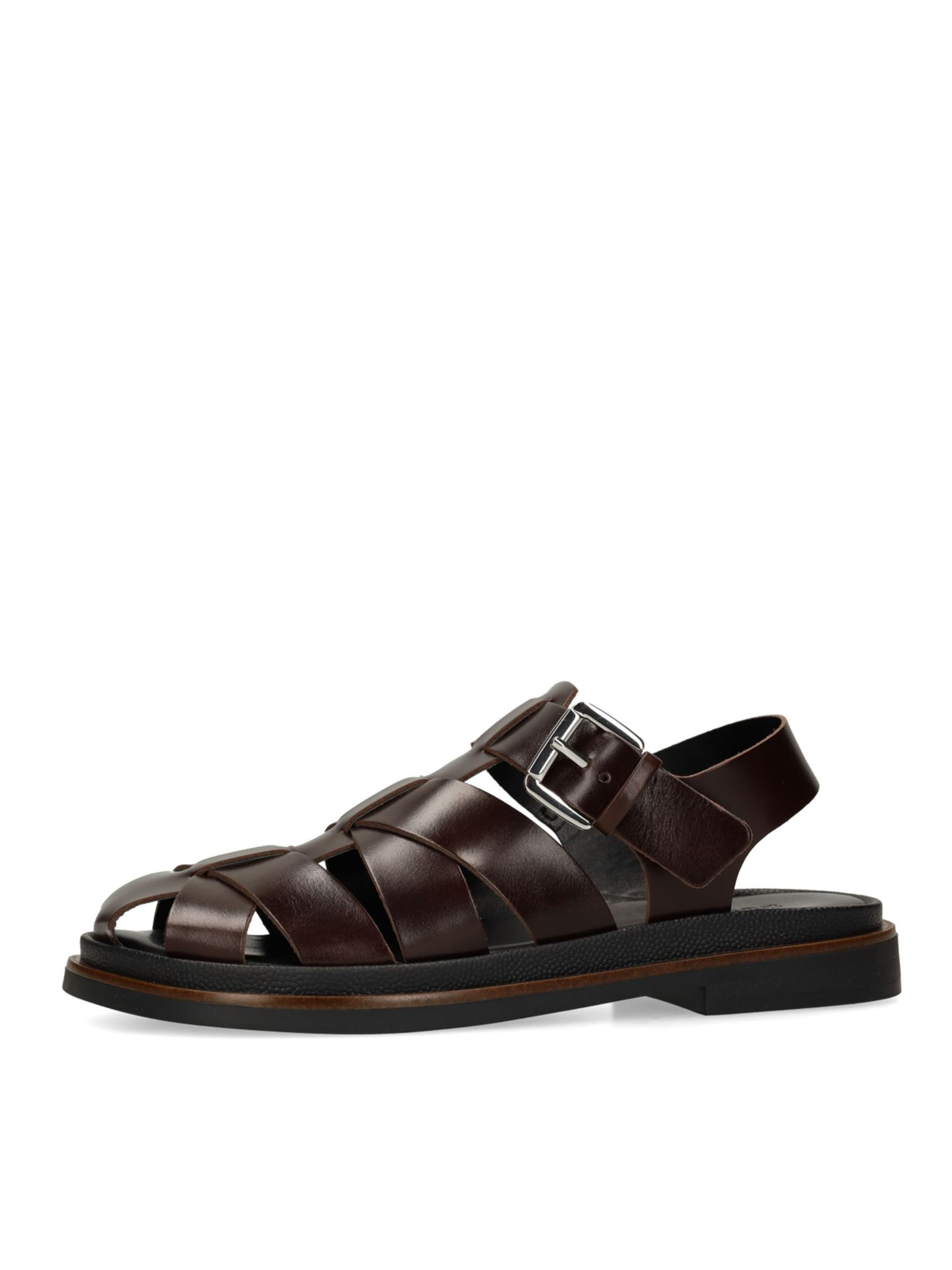 SACHA Sandales en 36 en marron, Vue avec produit