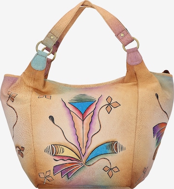 Borsa a spalla 'Art & Craft ' di Greenland Nature in marrone: frontale