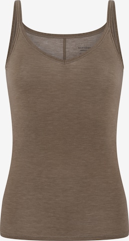 Maillot de corps ' Personal Fit ' SCHIESSER en marron : devant