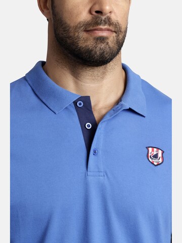 Jan Vanderstorm Poloshirt ' Nisse ' in Blau