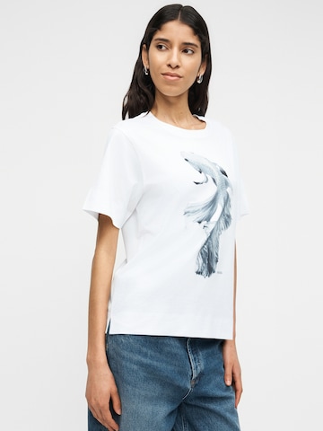 T-shirt 'Elpha_placed5' BOSS en blanc