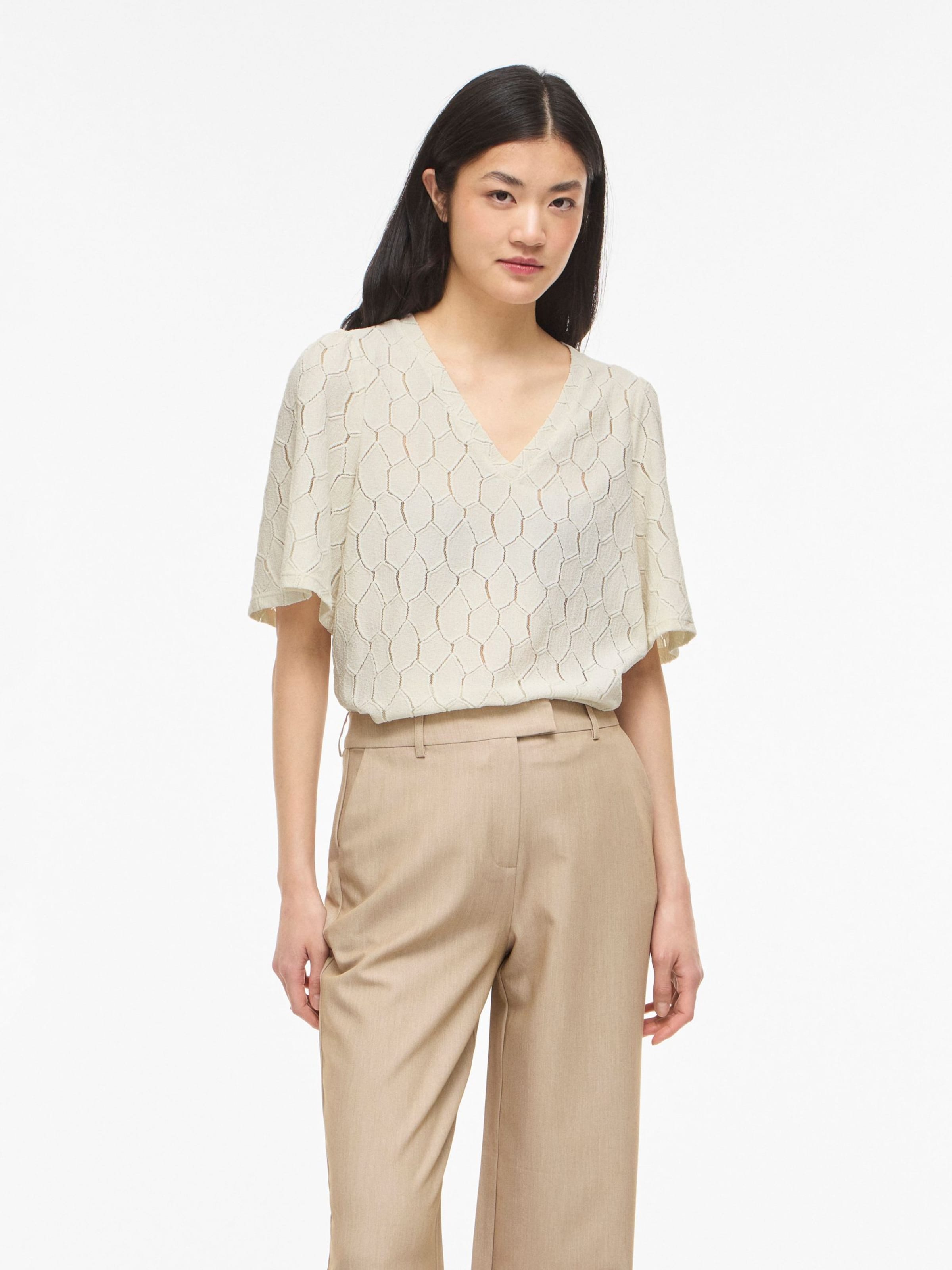 Chemisier 'VIMARCELLA' VILA en beige : devant