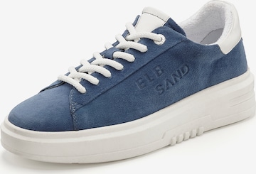 Baskets basses Elbsand en bleu : devant
