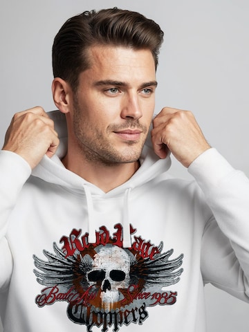 Neverless Sweatshirt 'Road Rage' in White