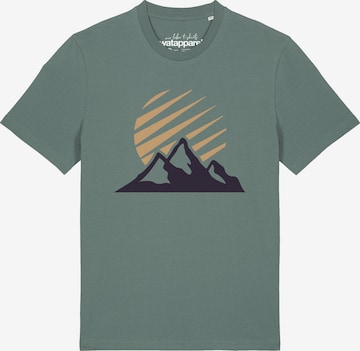 T-Shirt 'Mountain and Sun' Watapparel en vert : devant