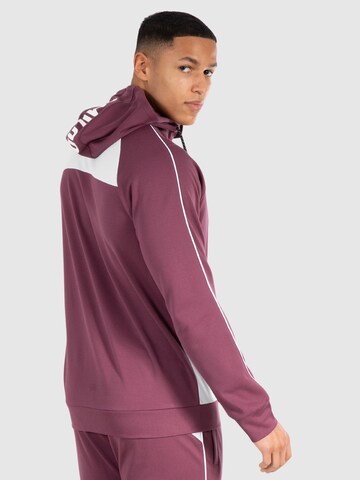 Smilodox Zip-Up Hoodie 'Suit Pro' in Purple