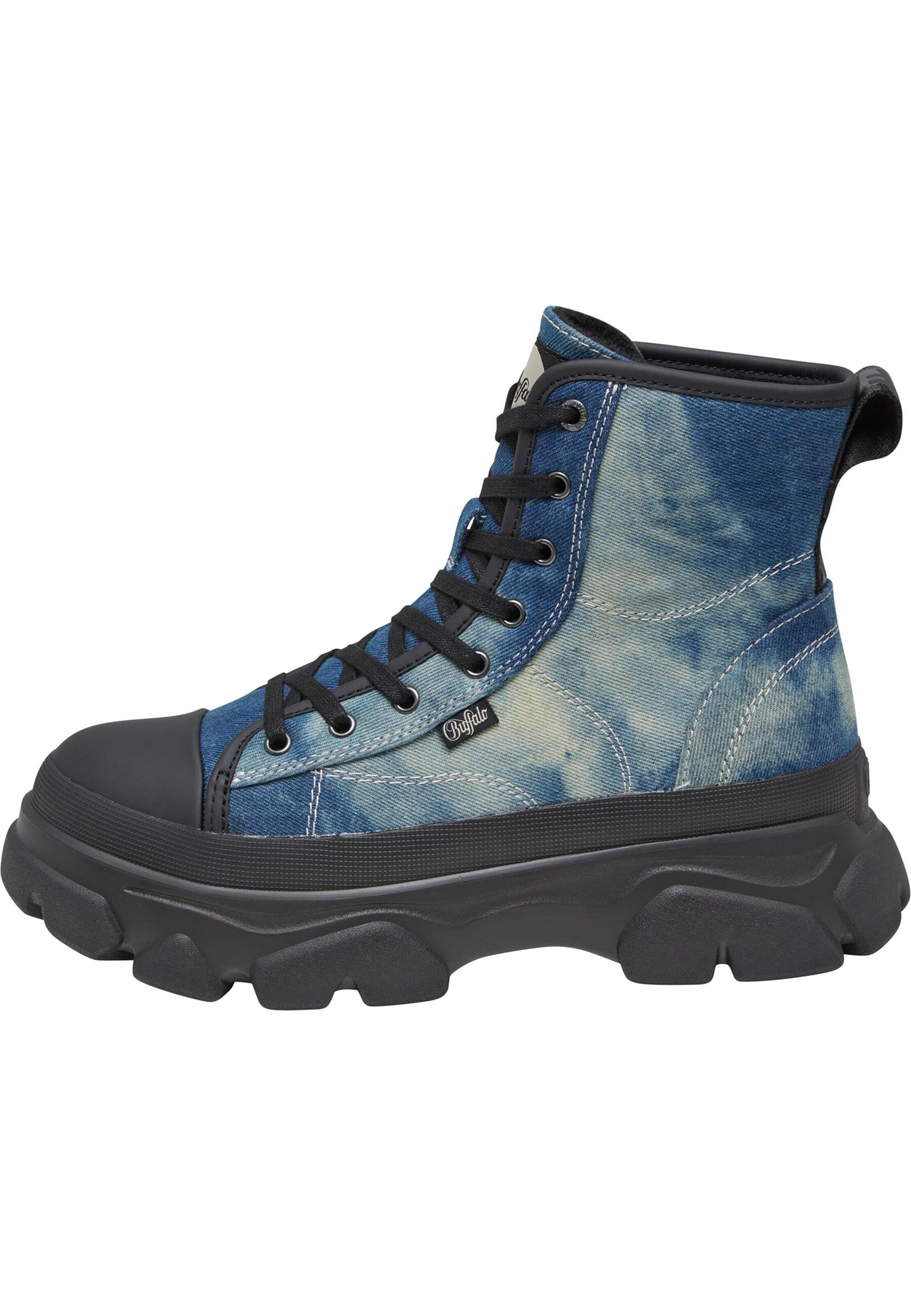 BUFFALO Veterlaarsjes 'Cade' in Blauw: voorkant