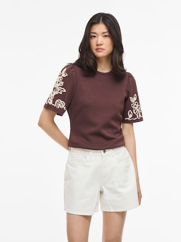 VILA Sweatshirt 'VIMia' i brun: forside