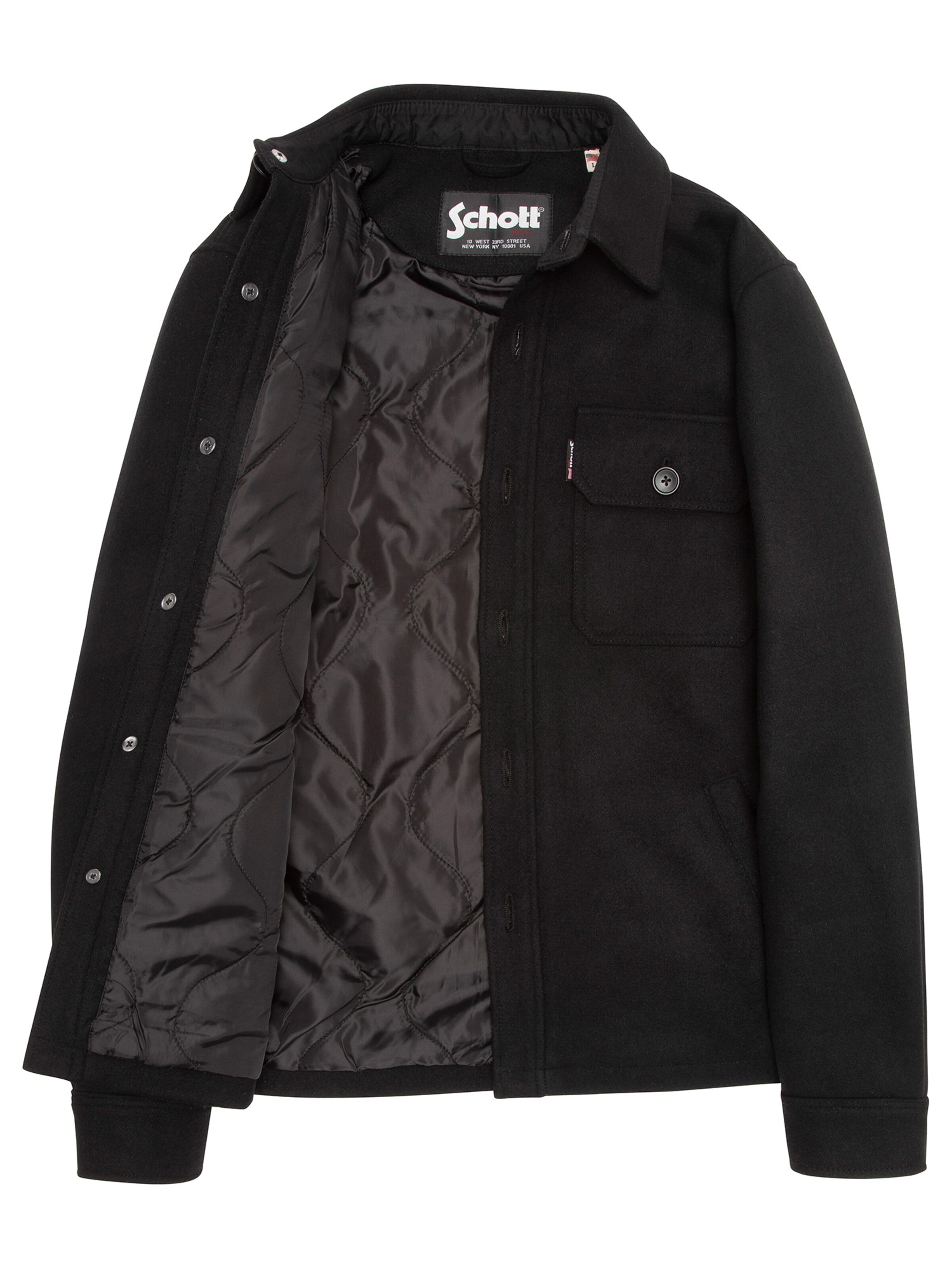 Schott NYC Winter Jacket in Black