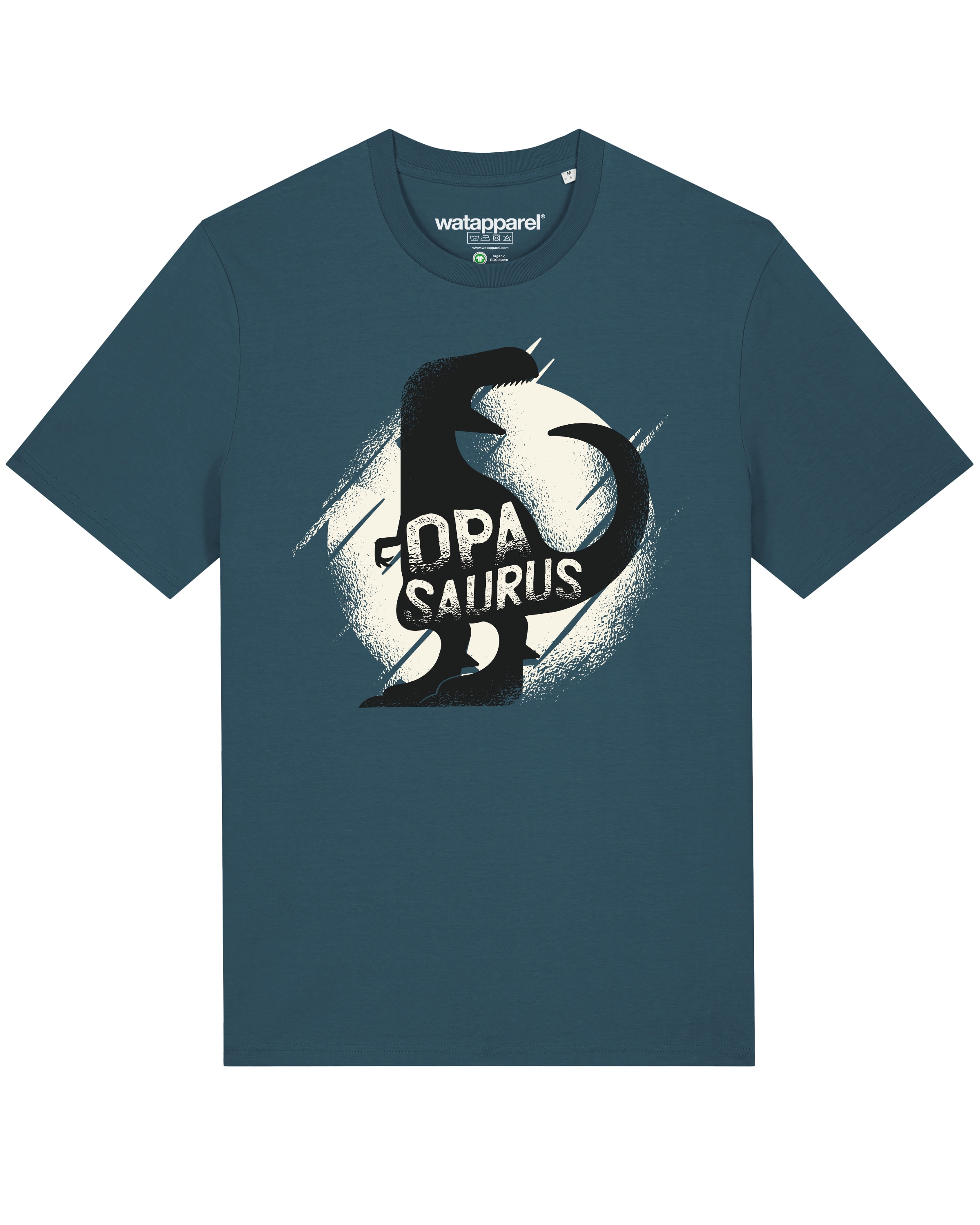 T-Shirt ' Opasaurus ' Watapparel en bleu : devant