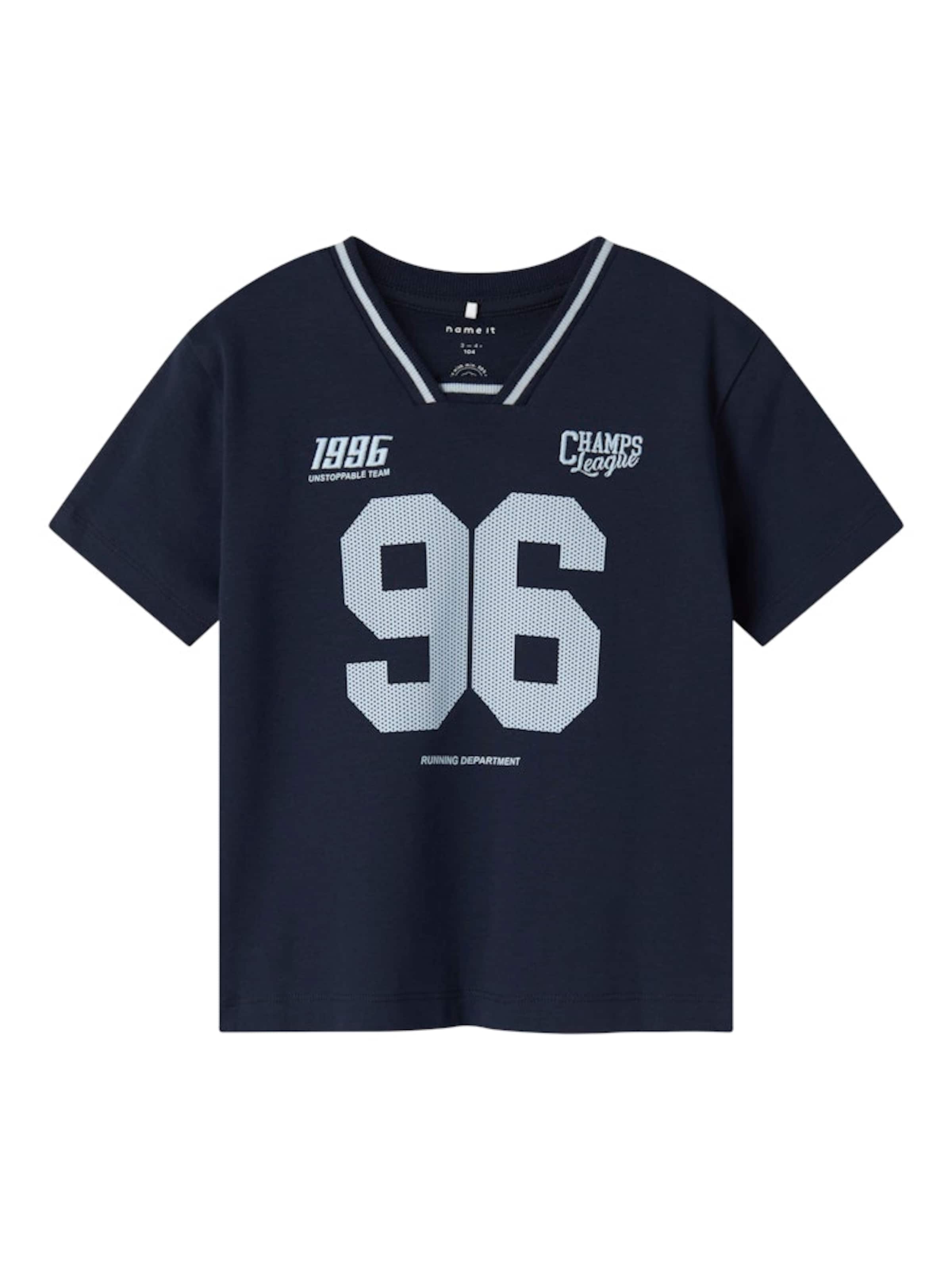 NAME IT Majica 'NMMDAKKI' | modra barva: sprednja stran