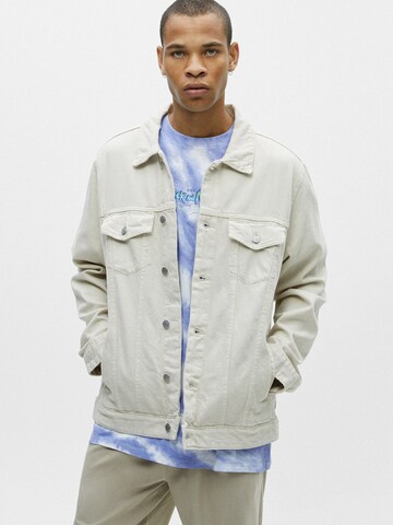 Pull&Bear Between-Season Jacket in White: front