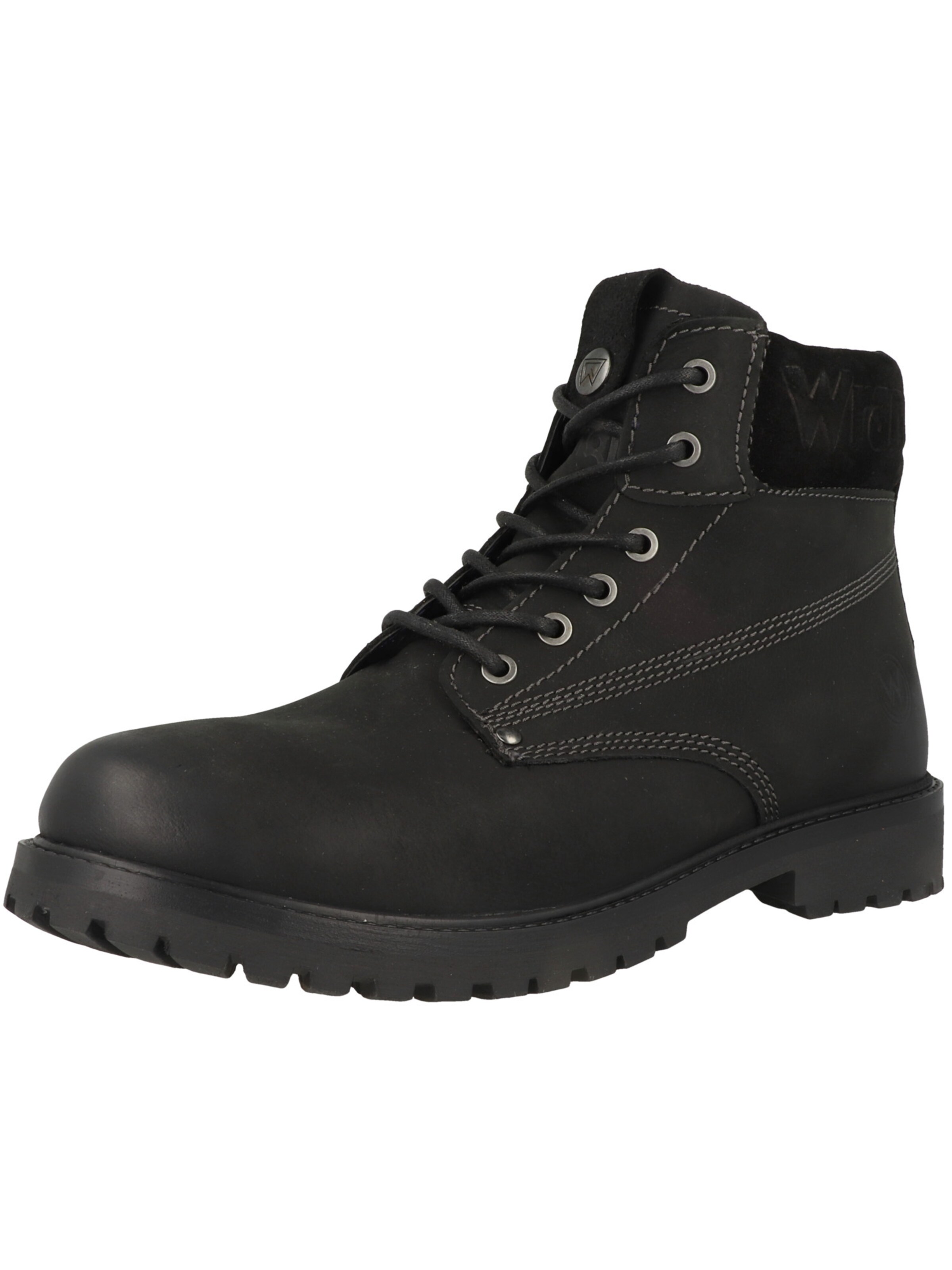 Bottines à lacets 'Arch' WRANGLER en noir : devant