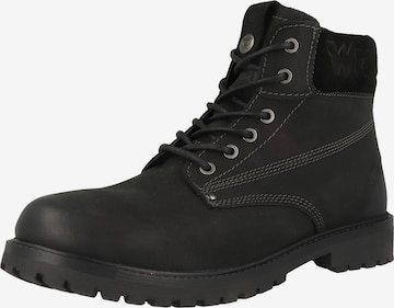WRANGLER Lace-up boots 'Arch' in Black: front
