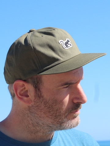 Surf Monkey Pet '5-Panel Cap Organic' in Groen