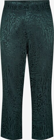 Zizzi Loosefit Broek 'Mria' in Groen: voorkant