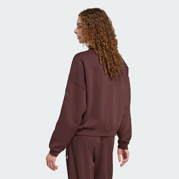 ADIDAS SPORTSWEAR - Sudadera con cremallera deportiva 'Essentials' en marrón