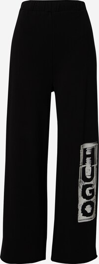 Pantaloni 'Nasuede' HUGO di colore nero / bianco, Visualizzazione prodotti