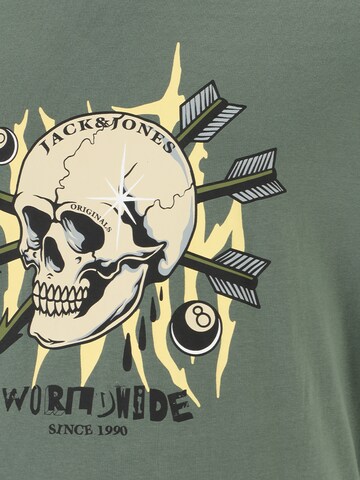 Jack & Jones Plus T-shirt 'HEAVENS' i grön