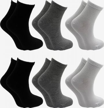 Chaussettes 'Quarter Sportsocken' El Sueno en mélange de couleurs : devant