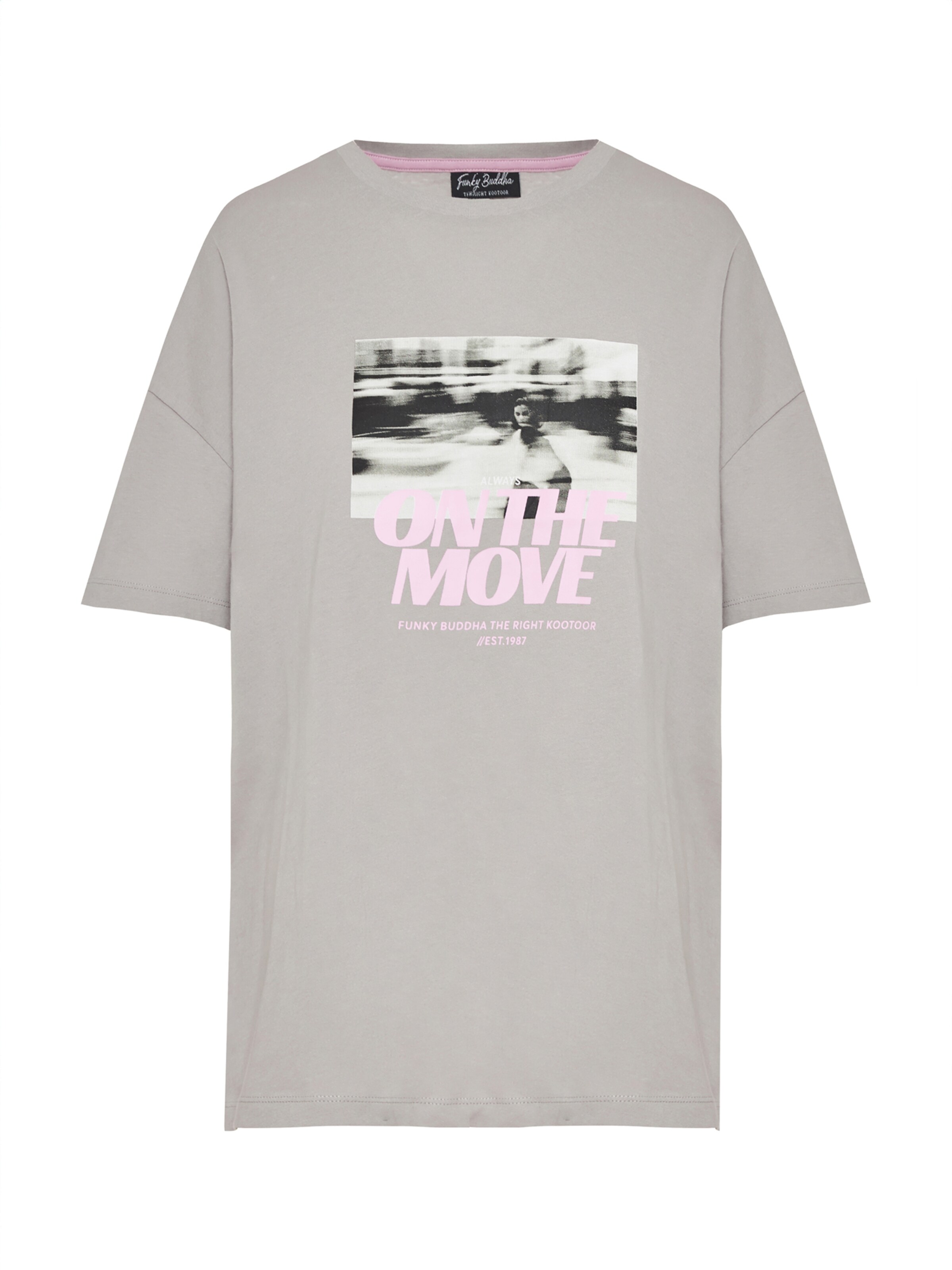 Funky Buddha Póló - szürke: elől