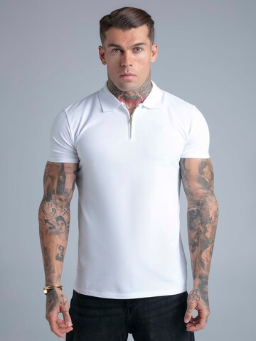 T-Shirt SikSilk en blanc : devant