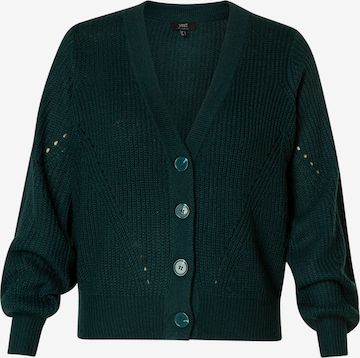 YEST Knit Cardigan 'Olencia' in Green: front