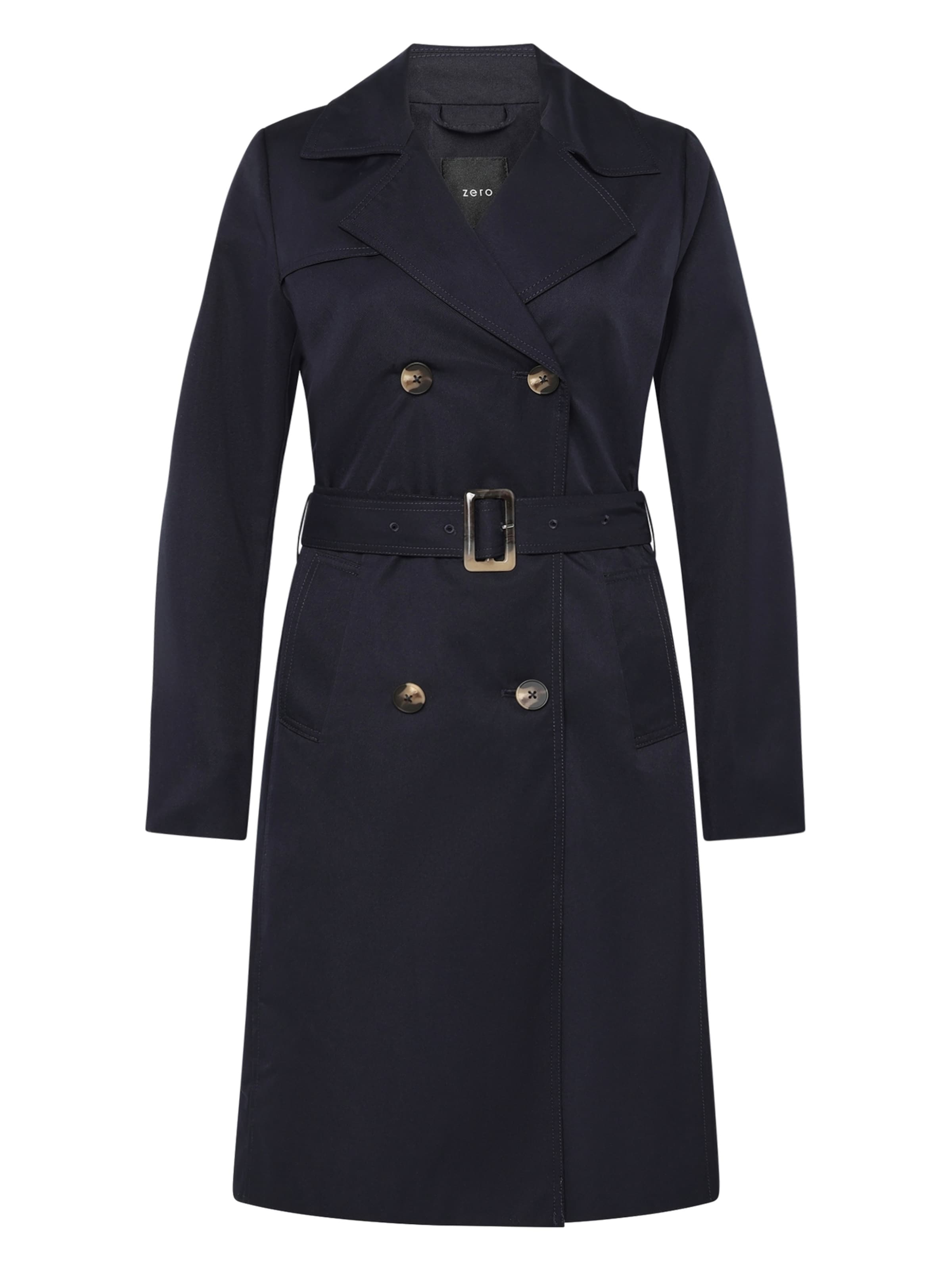 zero Between-seasons coat in Blue: front