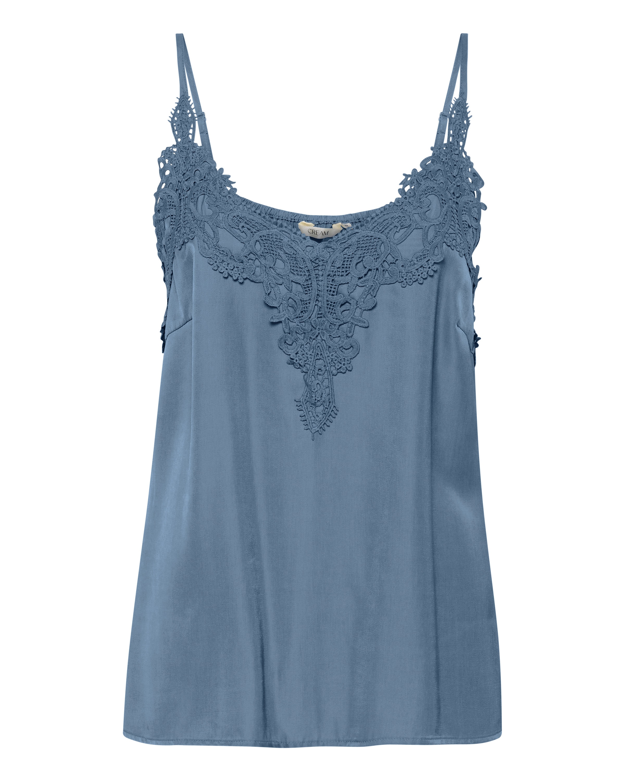 mėlyna Cream Palaidinė be rankovių 'CRAnna': priekis