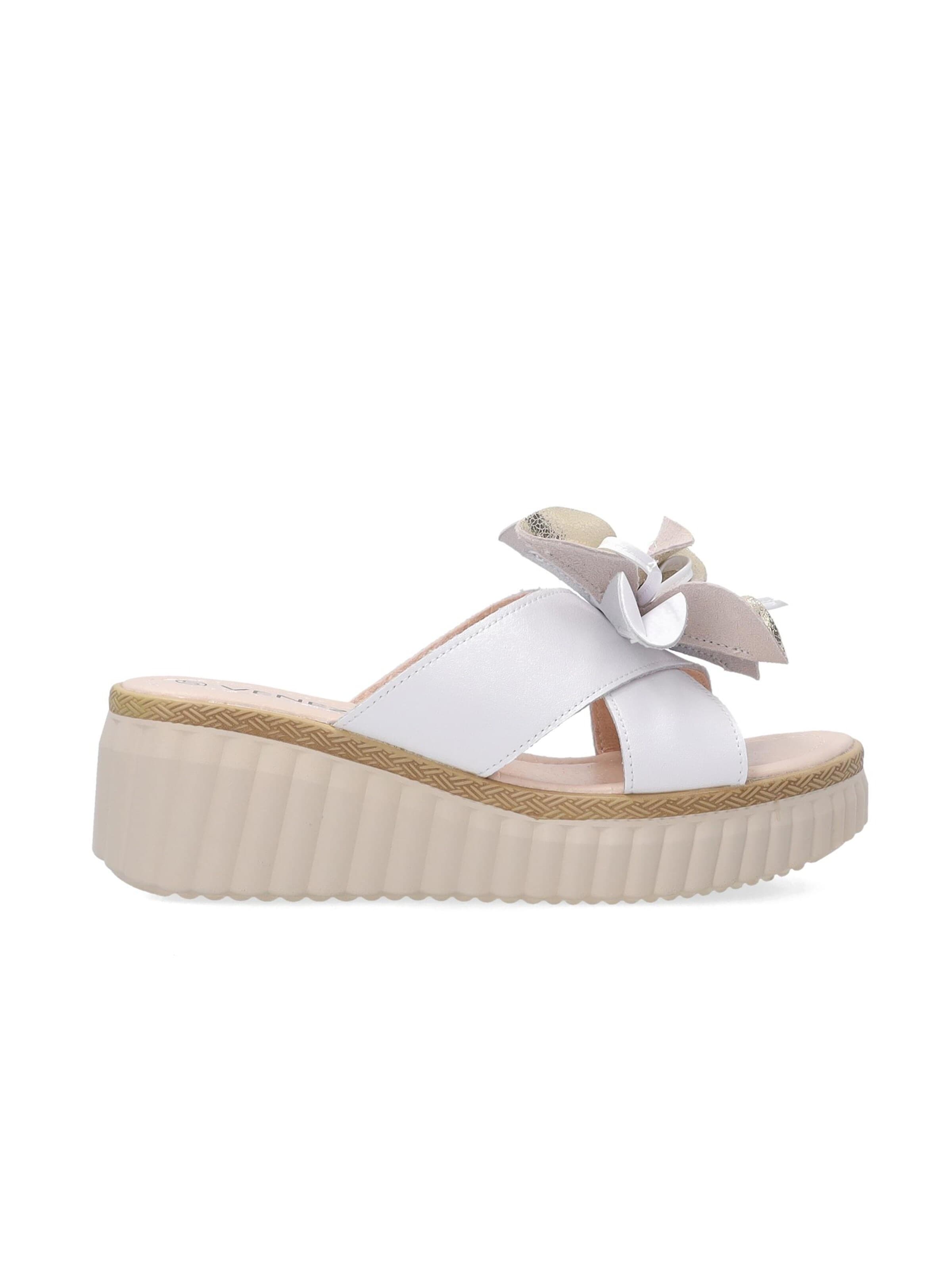 VENEZIA Mules 'Venezia' in White: front