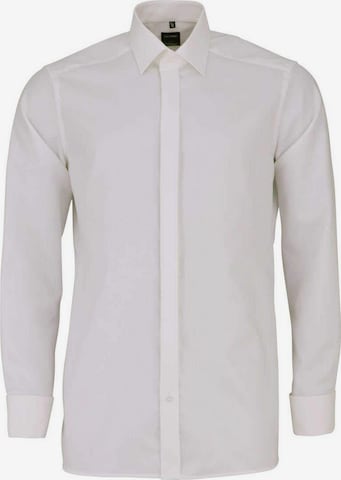 Coupe regular Chemise OLYMP en beige : devant