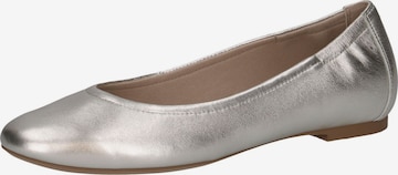 Ballerines CAPRICE en argent : devant